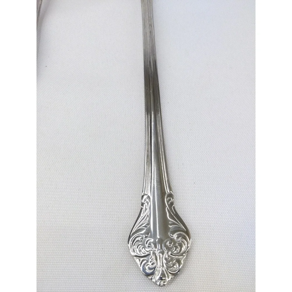 Reed & Barton Elegante Salad Serving Set 12in Silver Stainless Steel Ornate
